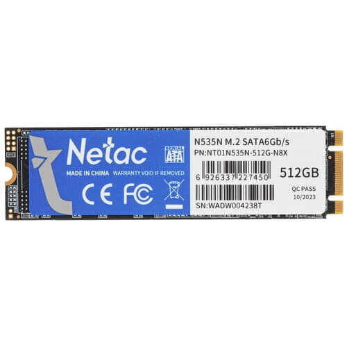 512 ГБ M.2 SATA накопитель Netac N535N [NT01N535N-512G-N8X] thumb 1