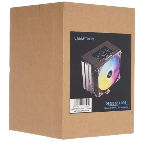Lamptron Кулер для процессора Lamptron DT03512 [LAMP-DT03512A] черный, фото 10