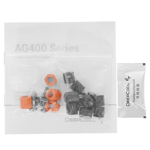 DEEPCOOL Кулер для процессора DEEPCOOL AG400 BK ARGB [R-AG400-BKANMC-G-2] черный, фото 10