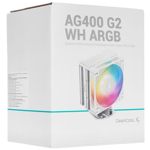 DEEPCOOL Кулер для процессора DEEPCOOL AG400 G2 WH ARGB [R-AG400-WHAMMG2-G] белый, фото 13