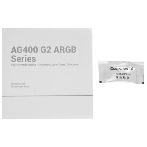 DEEPCOOL Кулер для процессора DEEPCOOL AG400 G2 WH ARGB [R-AG400-WHAMMG2-G] белый, фото 11