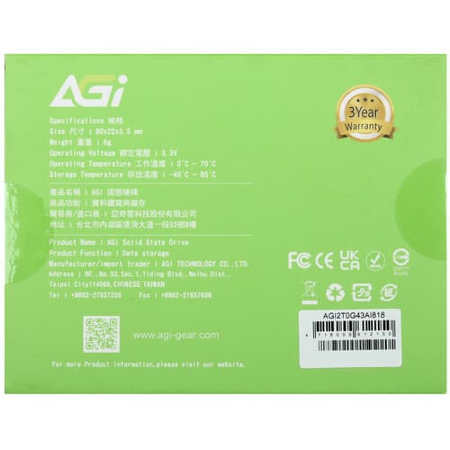 2000 ГБ M.2 NVMe накопитель AGI AI818 [AGI2T0G43AI818] thumb 4