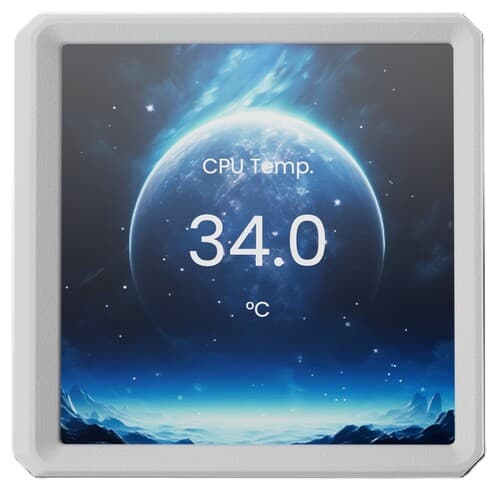 Система охлаждения GAMDIAS AURA GL240 LCD  белая thumb 2