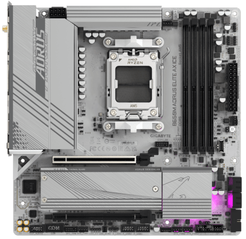 Материнская плата GIGABYTE B650M AORUS ELITE AX ICE thumb 1