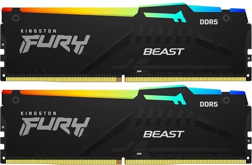 Kingston FURY Оперативная память Kingston FURY Beast Black RGB [KF564C32BBAK2-32] 32 ГБ