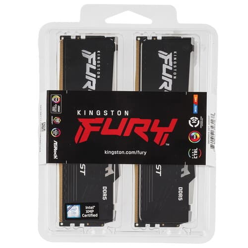 Kingston FURY Оперативная память Kingston FURY Beast Black RGB [KF564C32BBAK2-32] 32 ГБ, фото 5