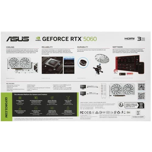 ASUS Видеокарта ASUS GeForce RTX 5060 Dual White OC Edition [DUAL-RTX5060-O8G-WHITE], фото 8