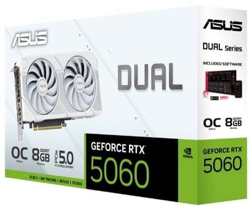 ASUS Видеокарта ASUS GeForce RTX 5060 Dual White OC Edition [DUAL-RTX5060-O8G-WHITE], фото 22