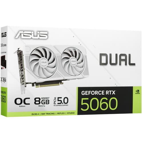 ASUS Видеокарта ASUS GeForce RTX 5060 Dual White OC Edition [DUAL-RTX5060-O8G-WHITE], фото 9