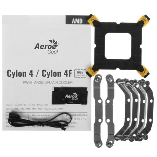 AeroCool Кулер для процессора AeroCool Cylon 4 [LGA 1700] [ACTC-CL30410.06] черный, фото 10