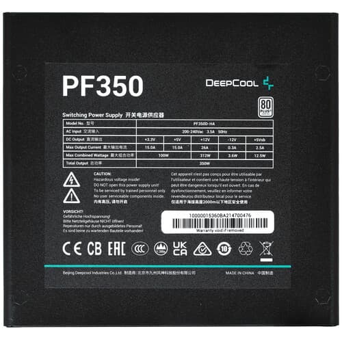 Блок питания DEEPCOOL PF350 [R-PF350D-HA0B-EU] черный thumb 4