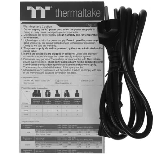 Блок питания Thermaltake Smart BX3 Bronze 550W [PS-SPD-0550NNFABE-3] черный thumb 6