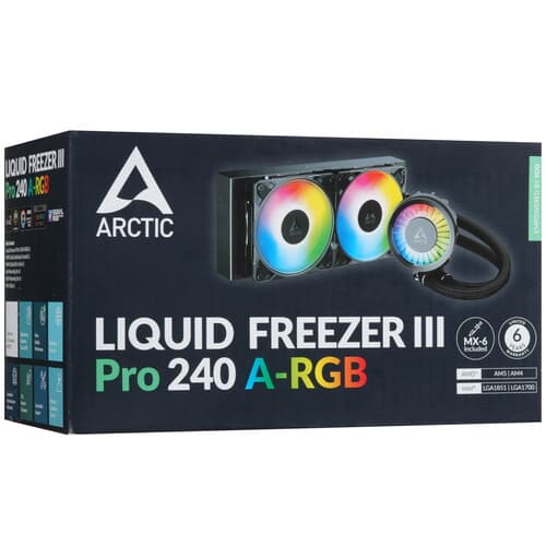 Система охлаждения ARCTIC Liquid Freezer III Pro 240 A-RGB черная thumb 12