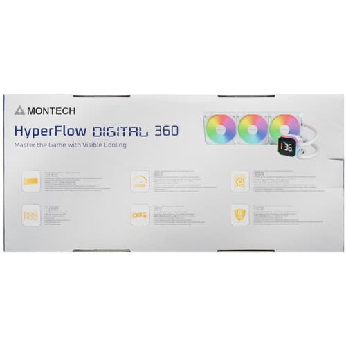 Система охлаждения Montech HyperFlow Digital 360  белая thumb 10