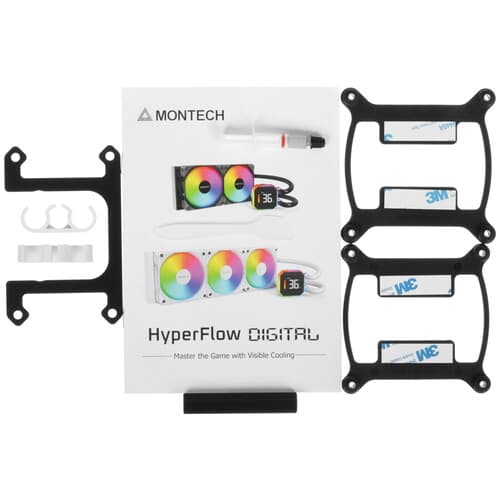 Система охлаждения Montech HyperFlow Digital 360  белая thumb 9