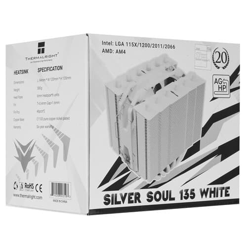 Thermalright Кулер для процессора Thermalright Silver Soul 135 White [SILVER-SOUL-135-WH] белый, фото 10