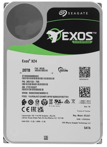 20 ТБ Жесткий диск Seagate Exos X24 [ST20000NM002H] thumb 4