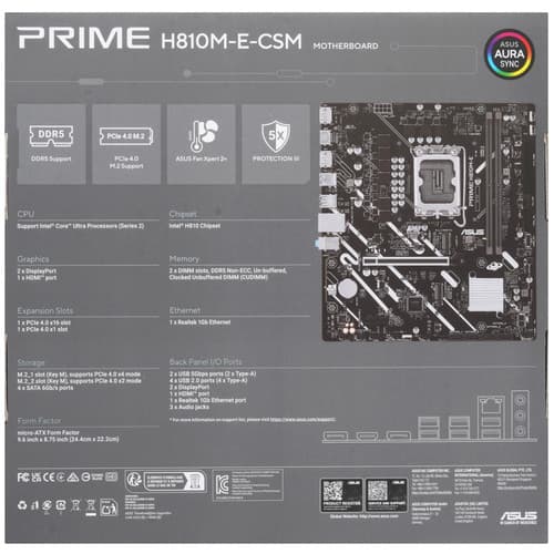 Материнская плата ASUS PRIME H810M-E-CSM thumb 6