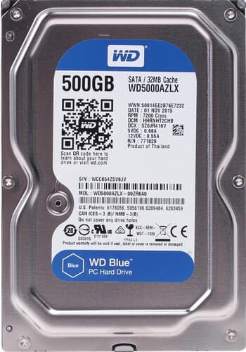 Western Digital 500 ГБ Жесткий диск WD Blue [WD5000AZLX], фото 5