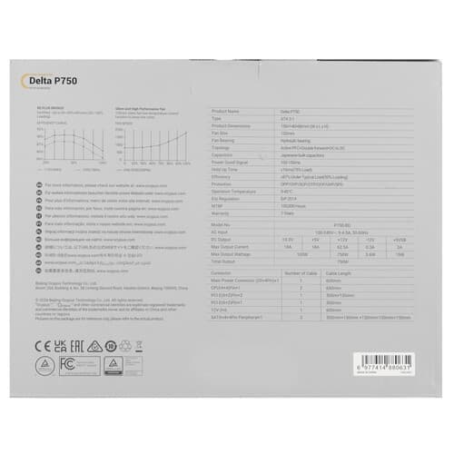 Блок питания Ocypus Delta P750 [Delta-P750-B1FDBK024X-EU] черный thumb 6