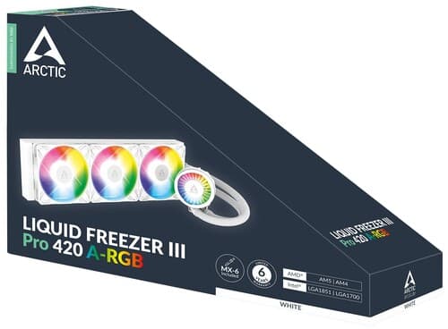 Система охлаждения ARCTIC Liquid Freezer III Pro 420 A-RGB  белая thumb 17
