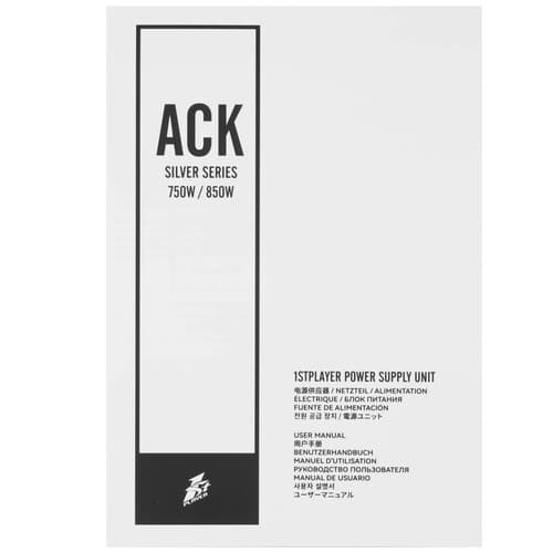 Блок питания 1STPLAYER ACK SILVER [HA-850BA7-BK] черный thumb 7