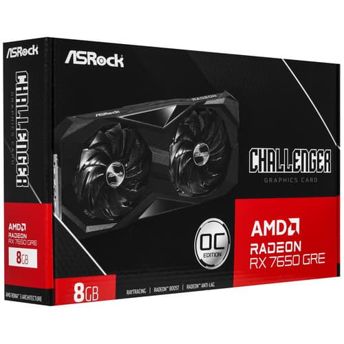 Asrock Видеокарта ASRock AMD Radeon RX 7650 GRE Challenger SE OC [RX7650GRE CL SE 8GO], фото 9