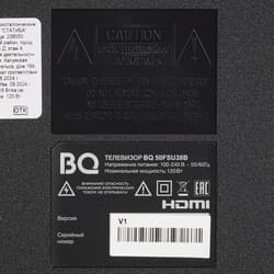 BQ 50" (127 см) Телевизор BQ 50FSU38B черный, фото 6