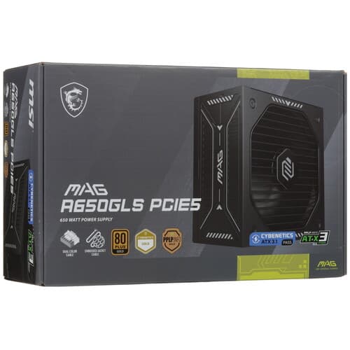 Блок питания MSI MAG A650GLS PCIE5 [306-7ZPHY11-HD8] черный thumb 9