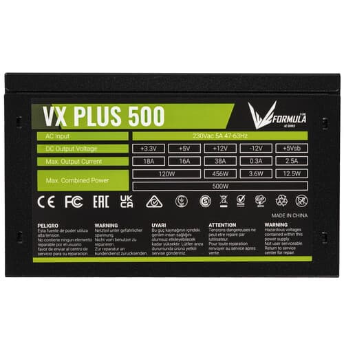 Блок питания Formula VX PLUS 500 [VX PLUS 500W] черный thumb 4