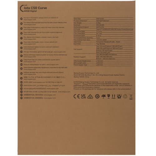Корпус Ocypus Iota C50 Curve ARGB [Iota-C50-BKD300CD-GL] черный thumb 16