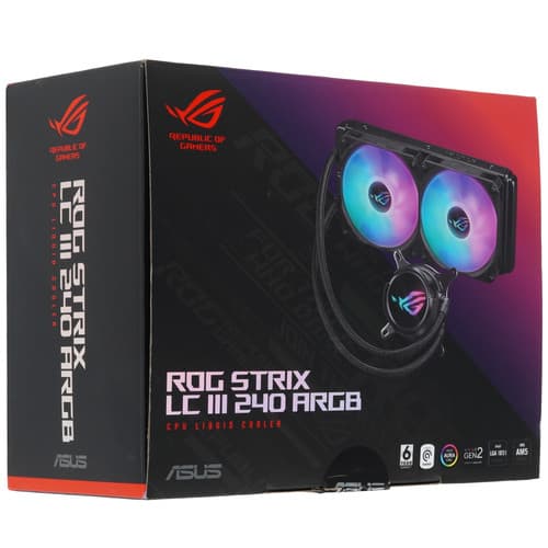 Система охлаждения ASUS ROG Strix LC III 240 ARGB черная thumb 12