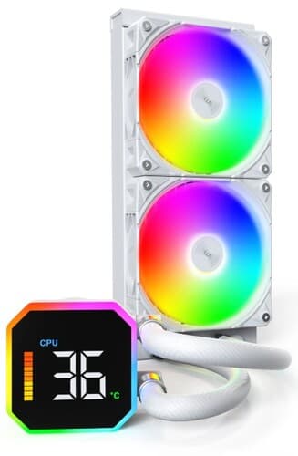 Система охлаждения Montech HyperFlow Digital 240  белая thumb 13