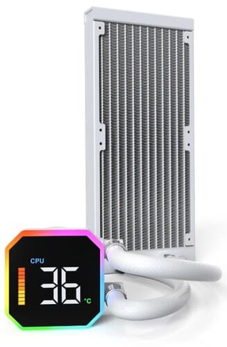 Система охлаждения Montech HyperFlow Digital 240  белая thumb 14