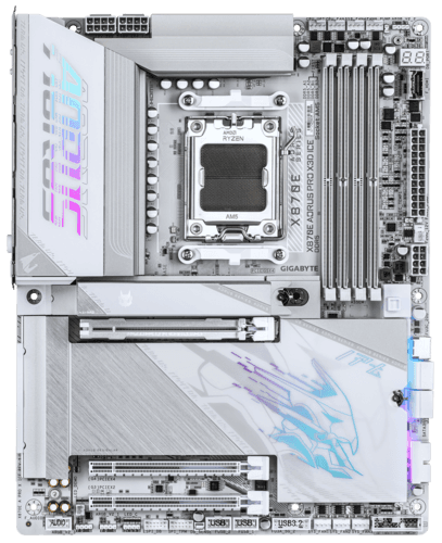 Материнская плата GIGABYTE X870E AORUS PRO X3D ICE thumb 1