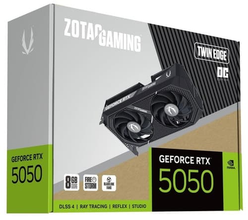 Zotac Видеокарта Zotac GeForce RTX 5050 GAMING Twin Edge OC [ZT-B50500H-10M], фото 7