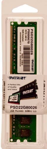 Patriot Memory Оперативная память Patriot Signature [PSD22G80026] 2 ГБ, фото 4