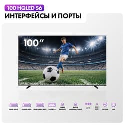 Haier 100" (254 см) Телевизор Haier 100 HQLED S6 серый, фото 10