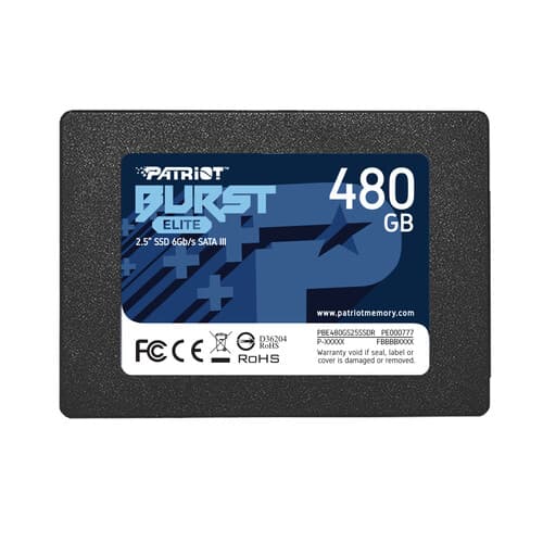 Patriot Memory 480 ГБ 2.5" SATA накопитель Patriot Burst Elite [PBE480GS25SSDR], фото 3