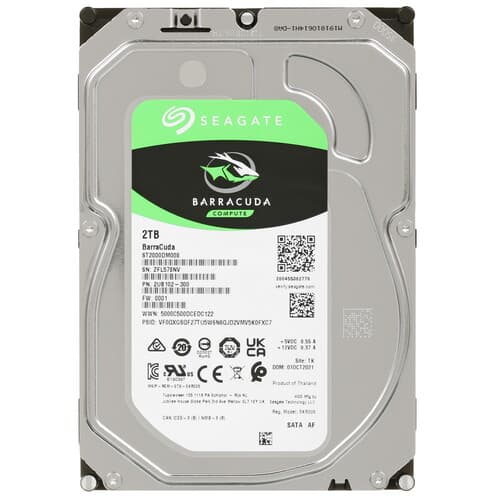 Seagate 2 ТБ Жесткий диск Seagate BarraCuda [ST2000DM008]