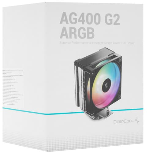 DEEPCOOL Кулер для процессора DEEPCOOL AG400 G2 ARGB [R-AG400-BKAMMG2-G] черный, фото 13