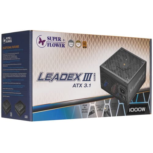 Блок питания Super Flower Leadex III Gold 1000W [SF-1000F14GE] черный thumb 9