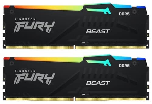 Kingston FURY Оперативная память Kingston FURY Beast Black AMD RGB [KF560C36BBEAK2-64] 64 ГБ