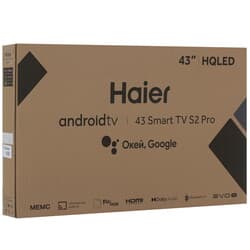 Haier 43" (109 см) Телевизор Haier 43 Smart TV S2 PRO черный, фото 13