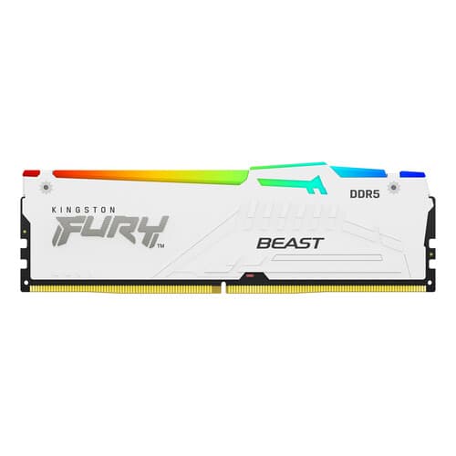 Kingston FURY Оперативная память Kingston Fury Beast AMD RGB White [KF556C36BWEA-32] 32 ГБ