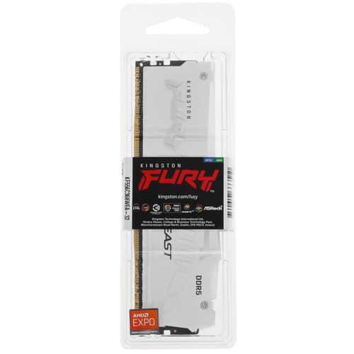 Kingston FURY Оперативная память Kingston Fury Beast AMD RGB White [KF556C36BWEA-32] 32 ГБ, фото 5