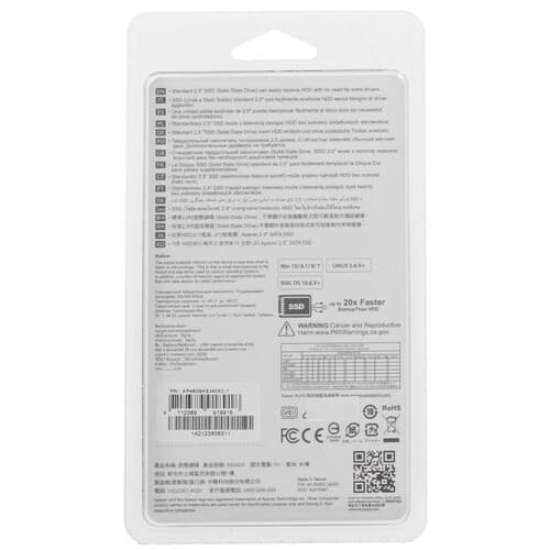 Apacer 480 ГБ 2.5" SATA накопитель Apacer AS340X [AP480GAS340XC-1], фото 2