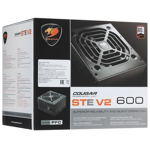Блок питания Cougar STE 600W V2 [CGR ST-600] черный thumb 8