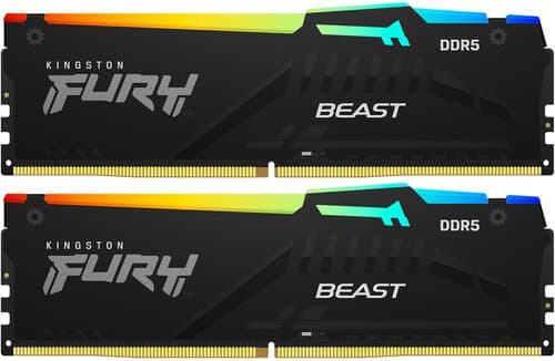 Kingston FURY Оперативная память Kingston FURY Beast Black RGB [KF556C40BB2AK2-64] 64 ГБ
