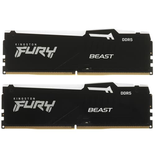 Kingston FURY Оперативная память Kingston FURY Beast Black RGB [KF556C40BB2AK2-64] 64 ГБ, фото 2